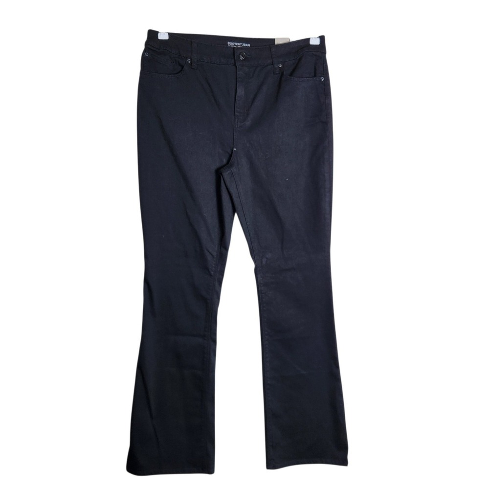 Chicos Black Bootcut Jeans Womens Size 1.5R US 10R Denim Pants 570269308